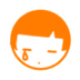 Orange face side eye