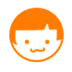 Orange face smile